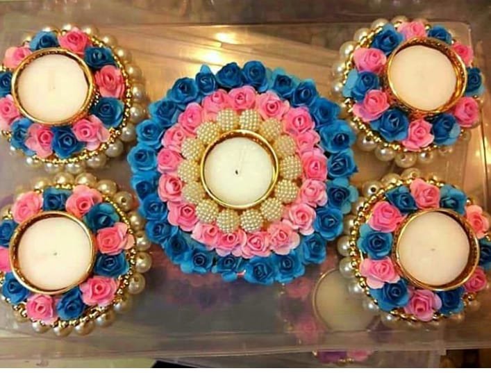 Embellished Color Floral Lights